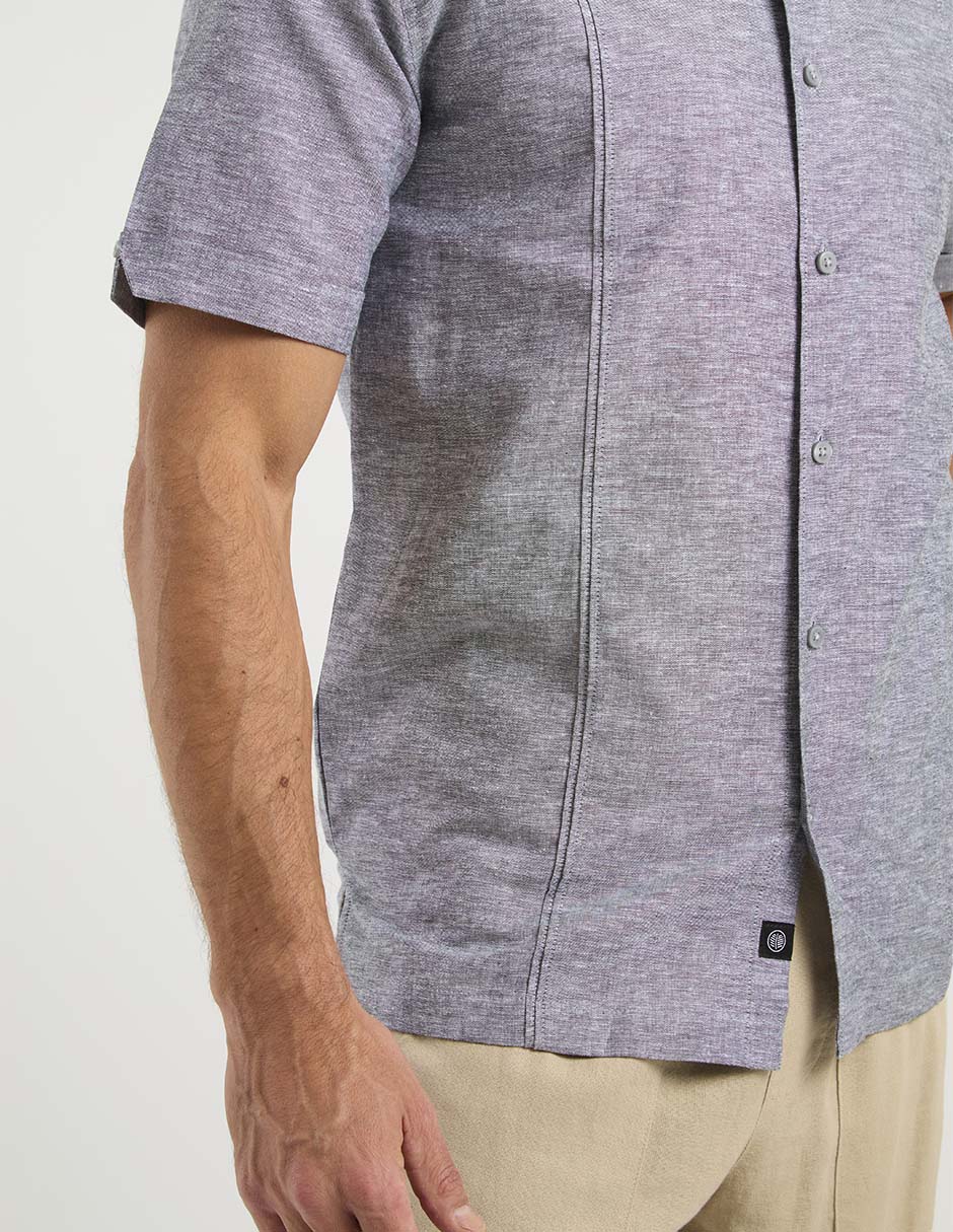 Camisa casual de algodón manga corta para hombre 5