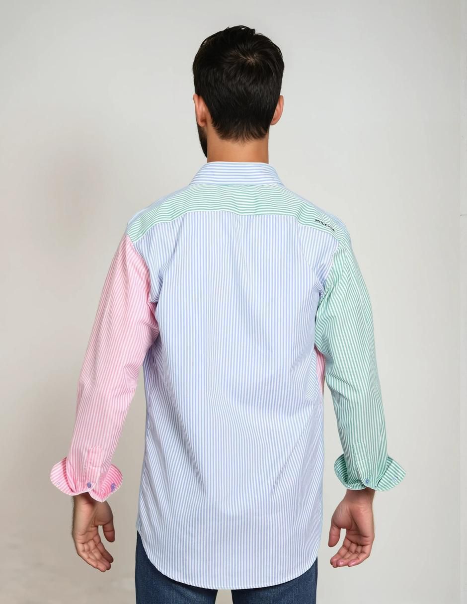 Camisa casual manga larga para hombre 3