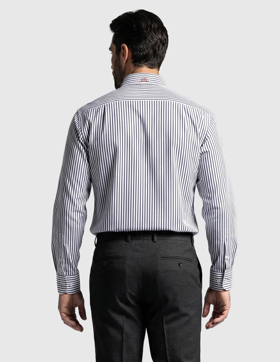Camisa casual de algodón manga larga para hombre 2