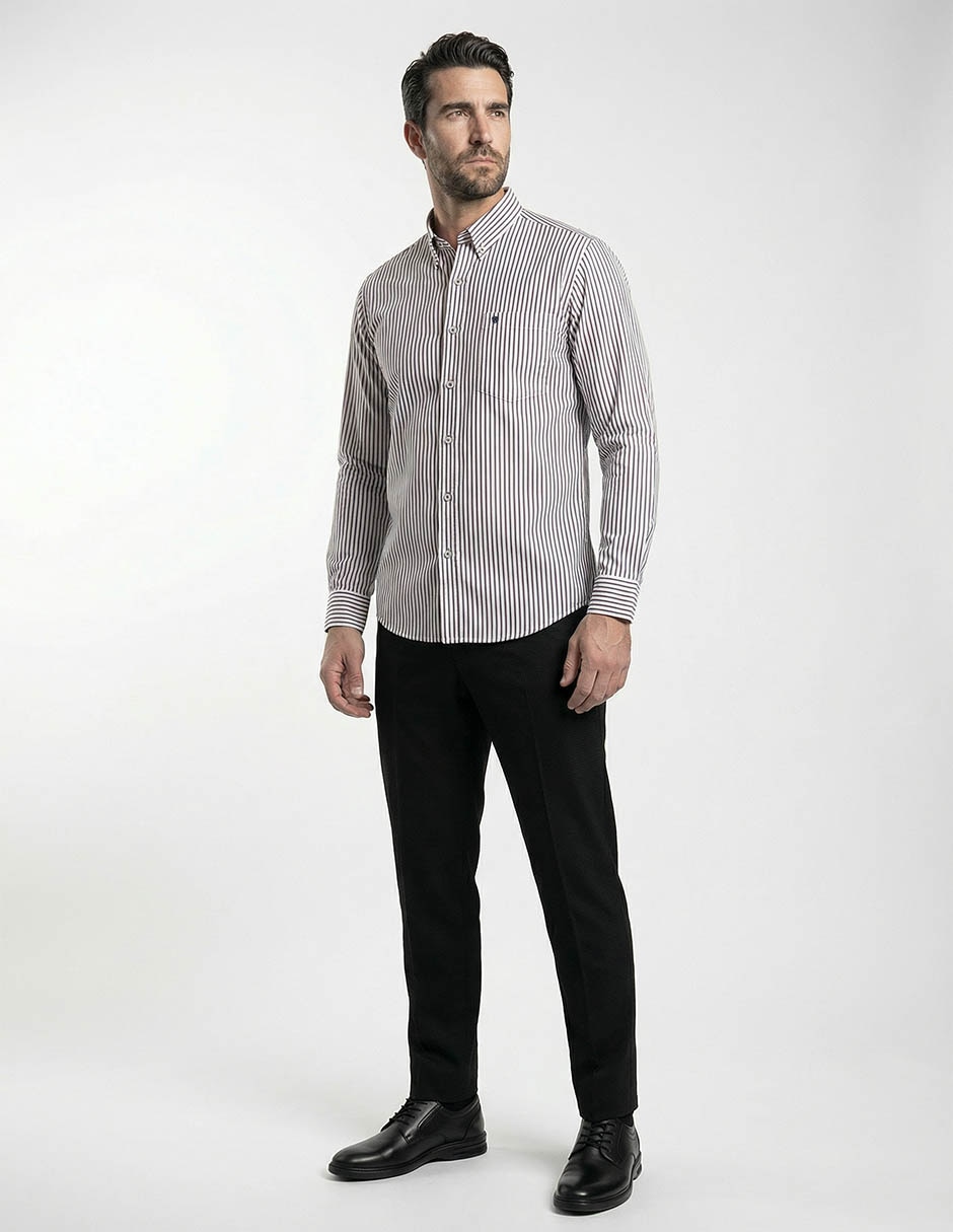 Camisa casual de algodón manga larga para hombre 3
