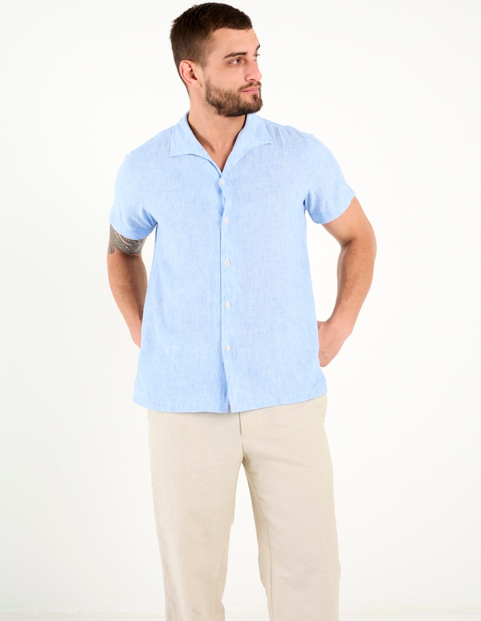Camisa casual manga corta para hombre 2