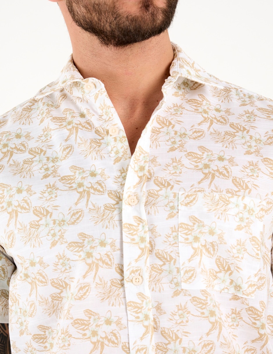 Camisa casual manga corta para hombre 4