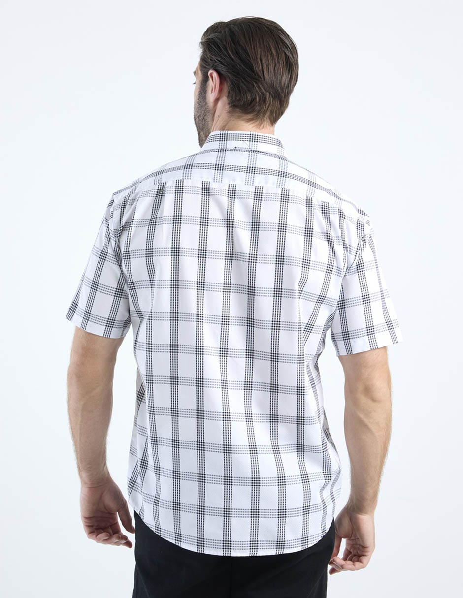 Camisa casual de algodón manga corta para hombre 6