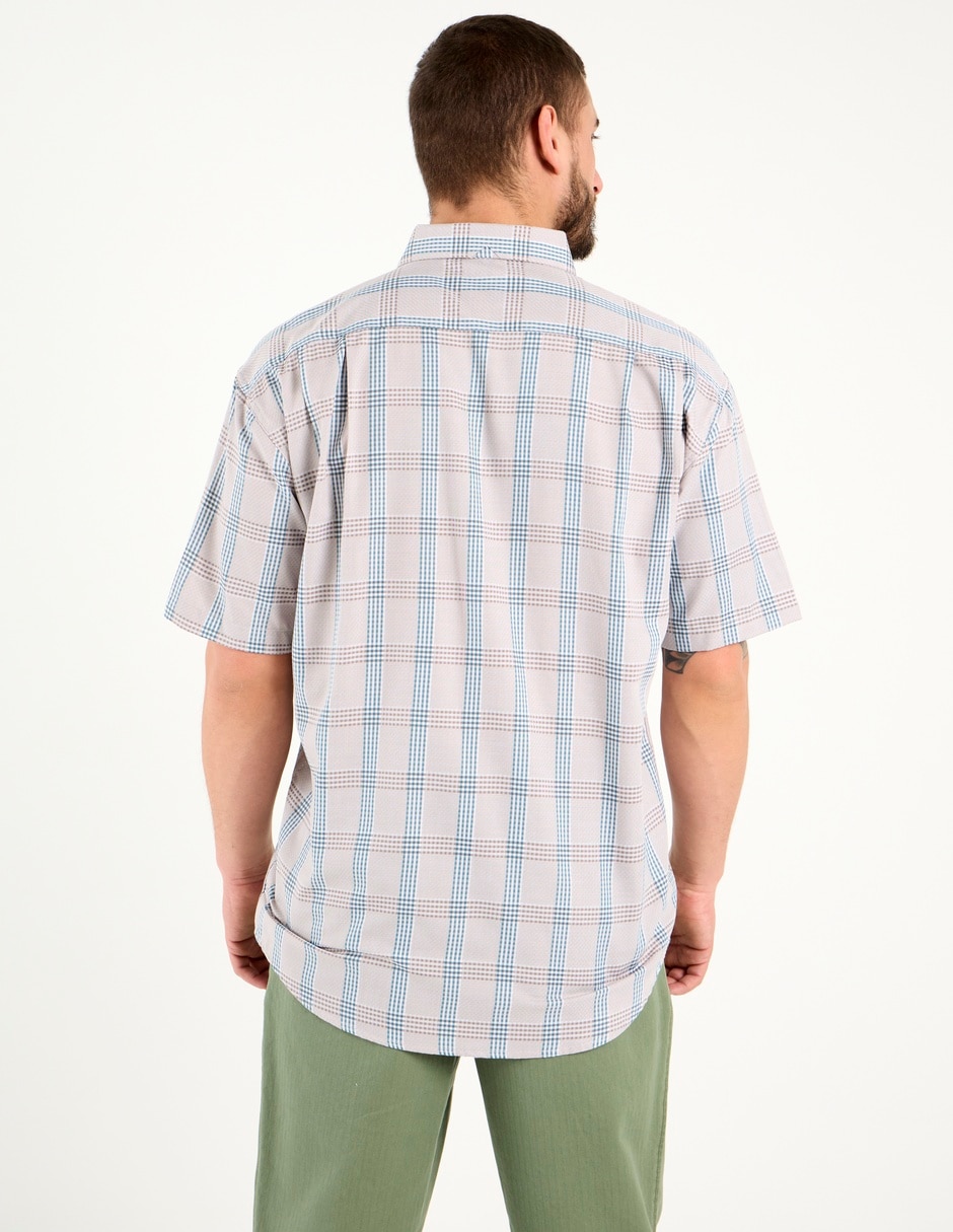 Camisa casual de algodón manga corta para hombre 6