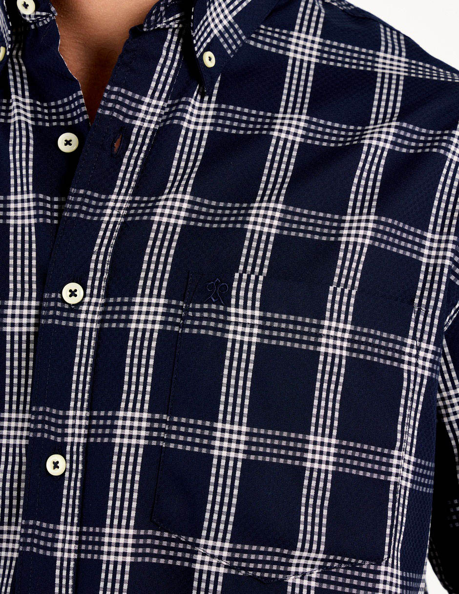 Camisa casual manga corta para hombre 4