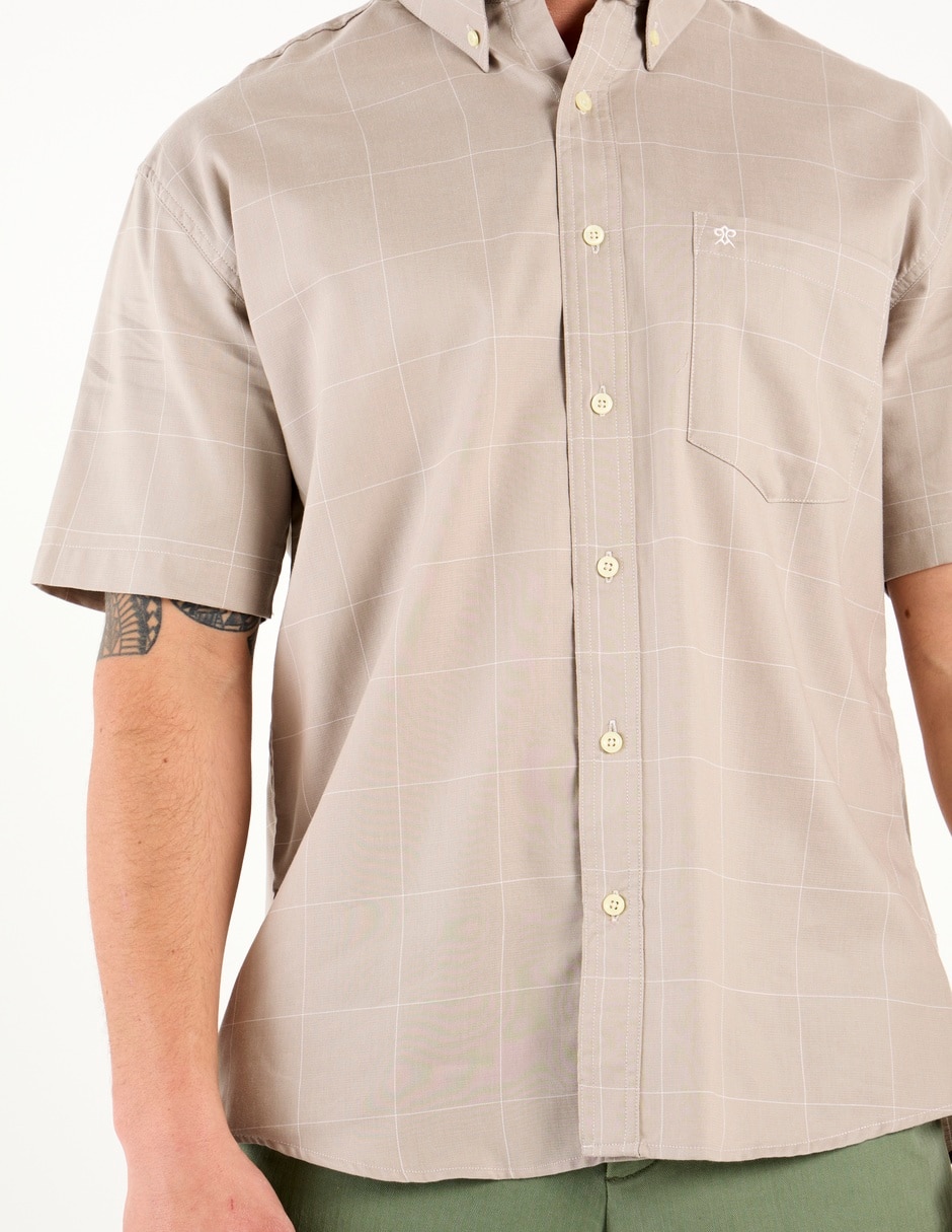 Camisa casual manga corta para hombre 5