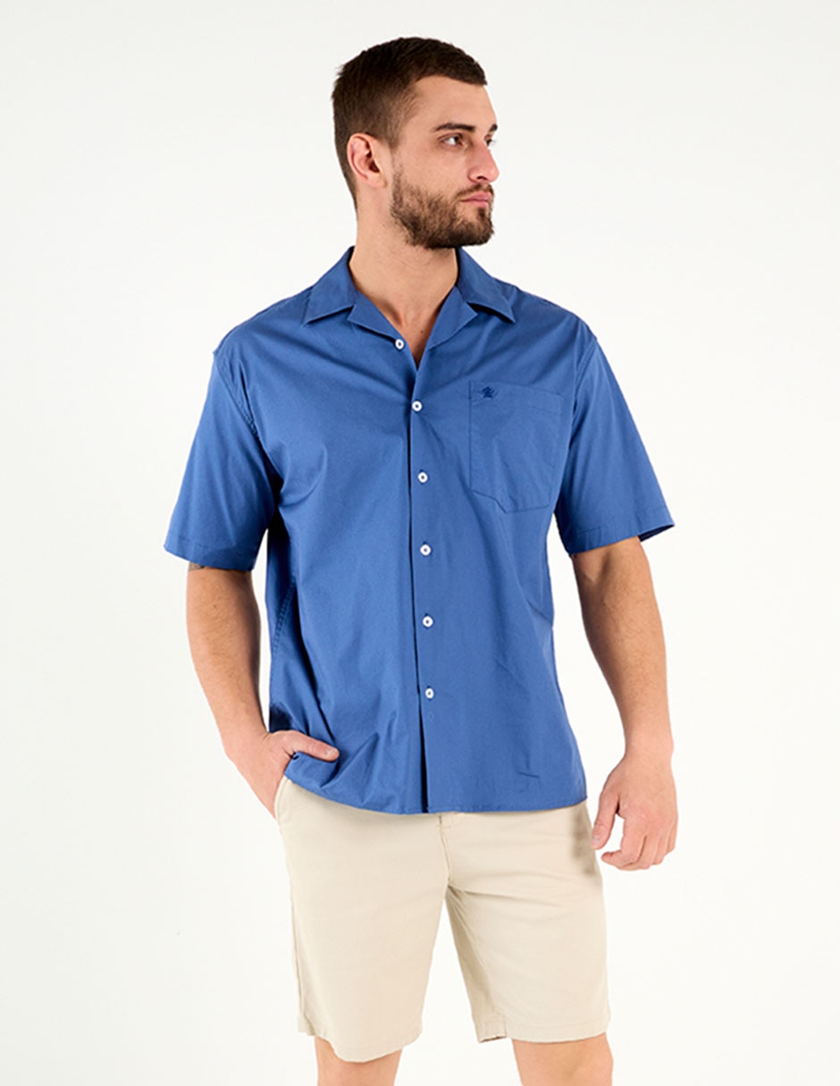 Camisa casual de algodón manga corta para hombre 2