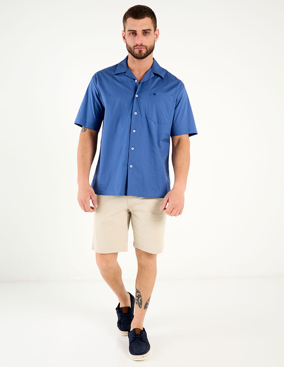 Camisa casual de algodón manga corta para hombre 3