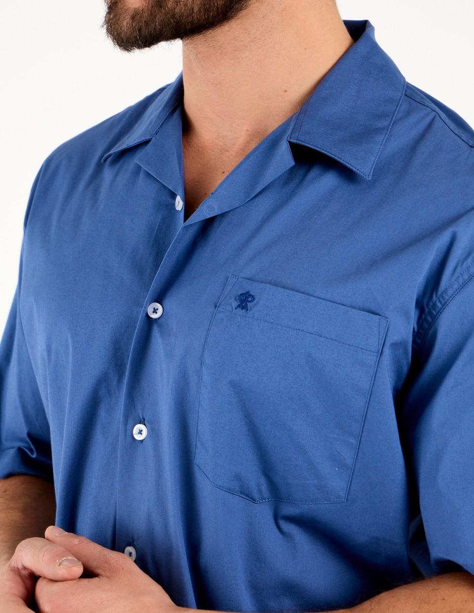 Camisa casual de algodón manga corta para hombre 4