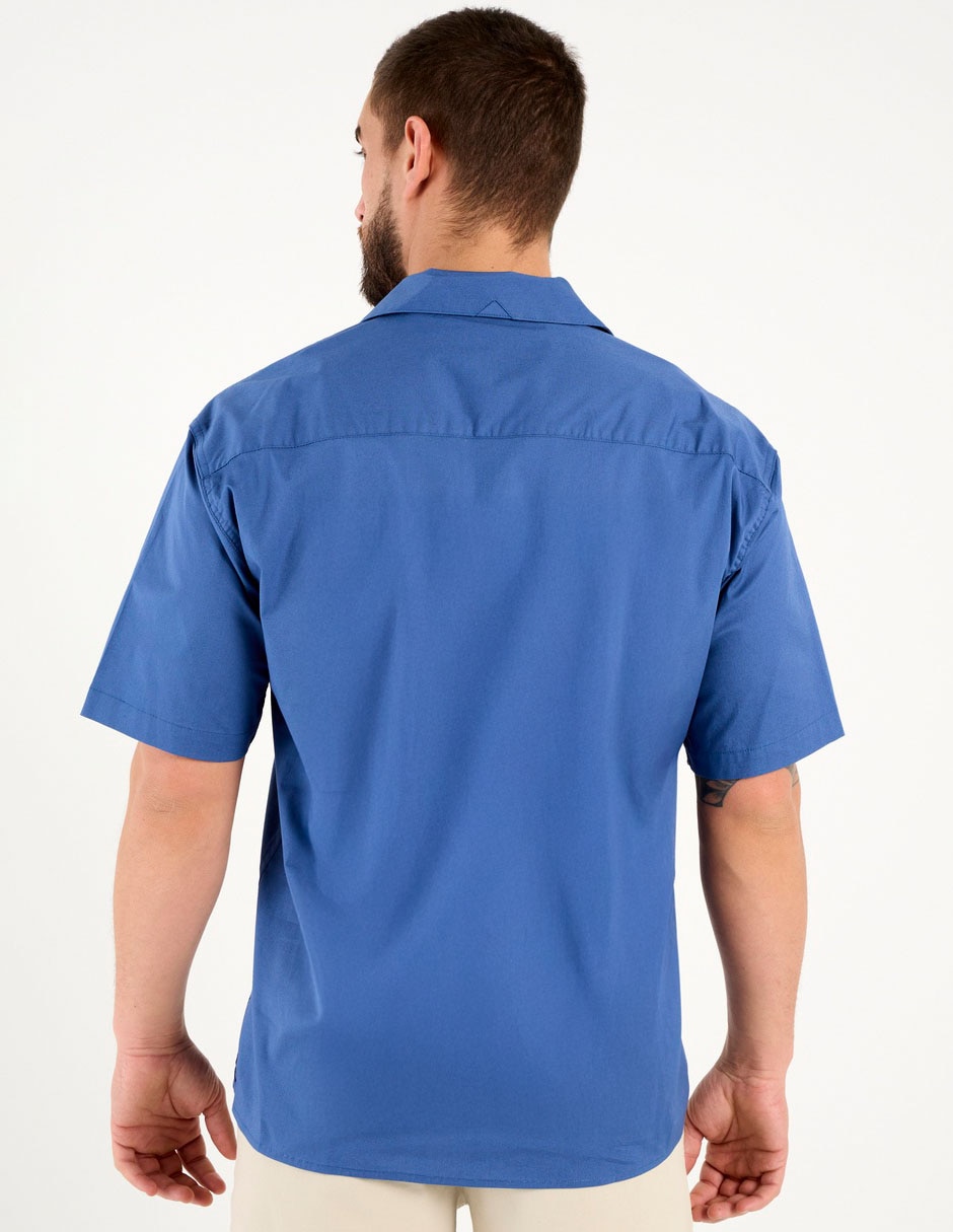 Camisa casual de algodón manga corta para hombre 6