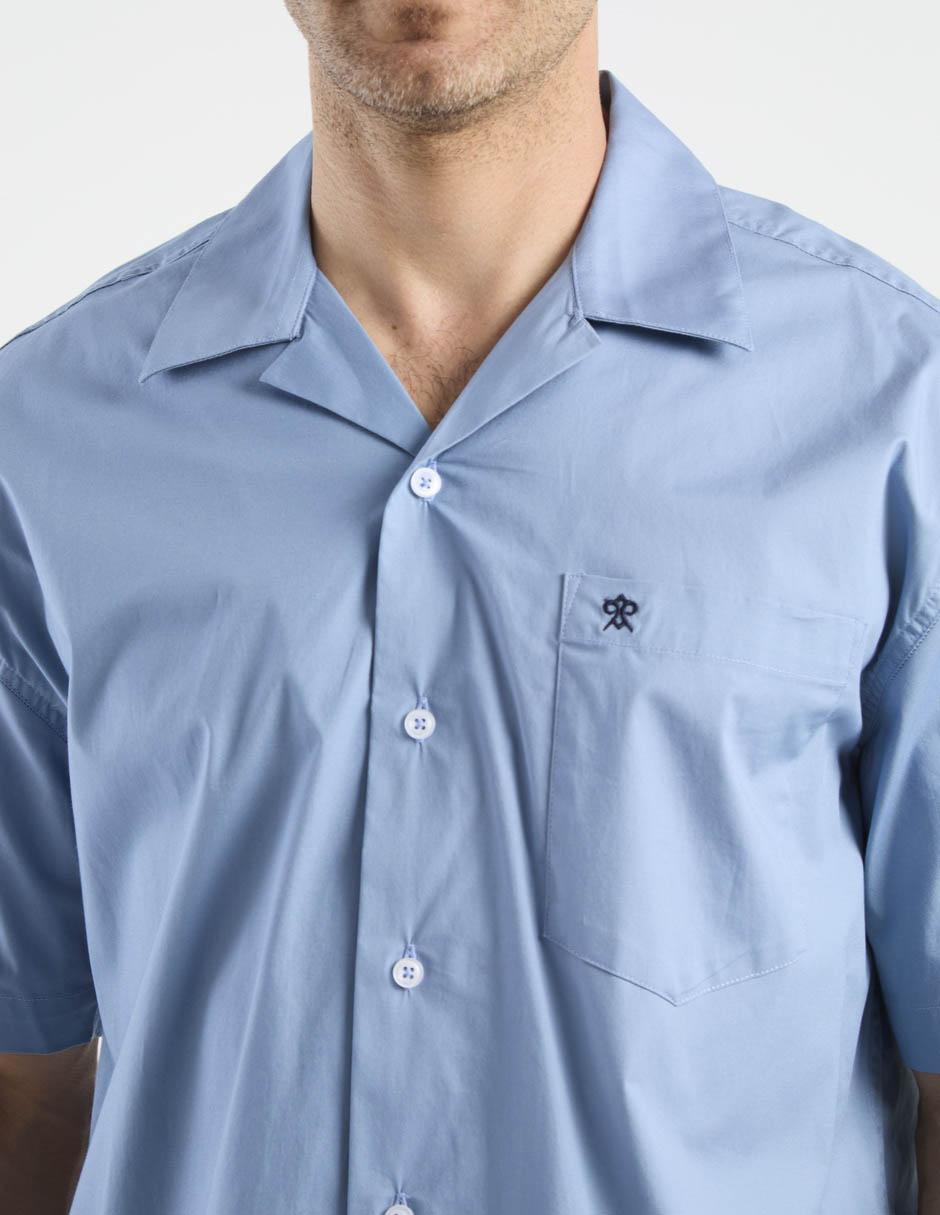 Camisa casual de algodón manga corta para hombre 5