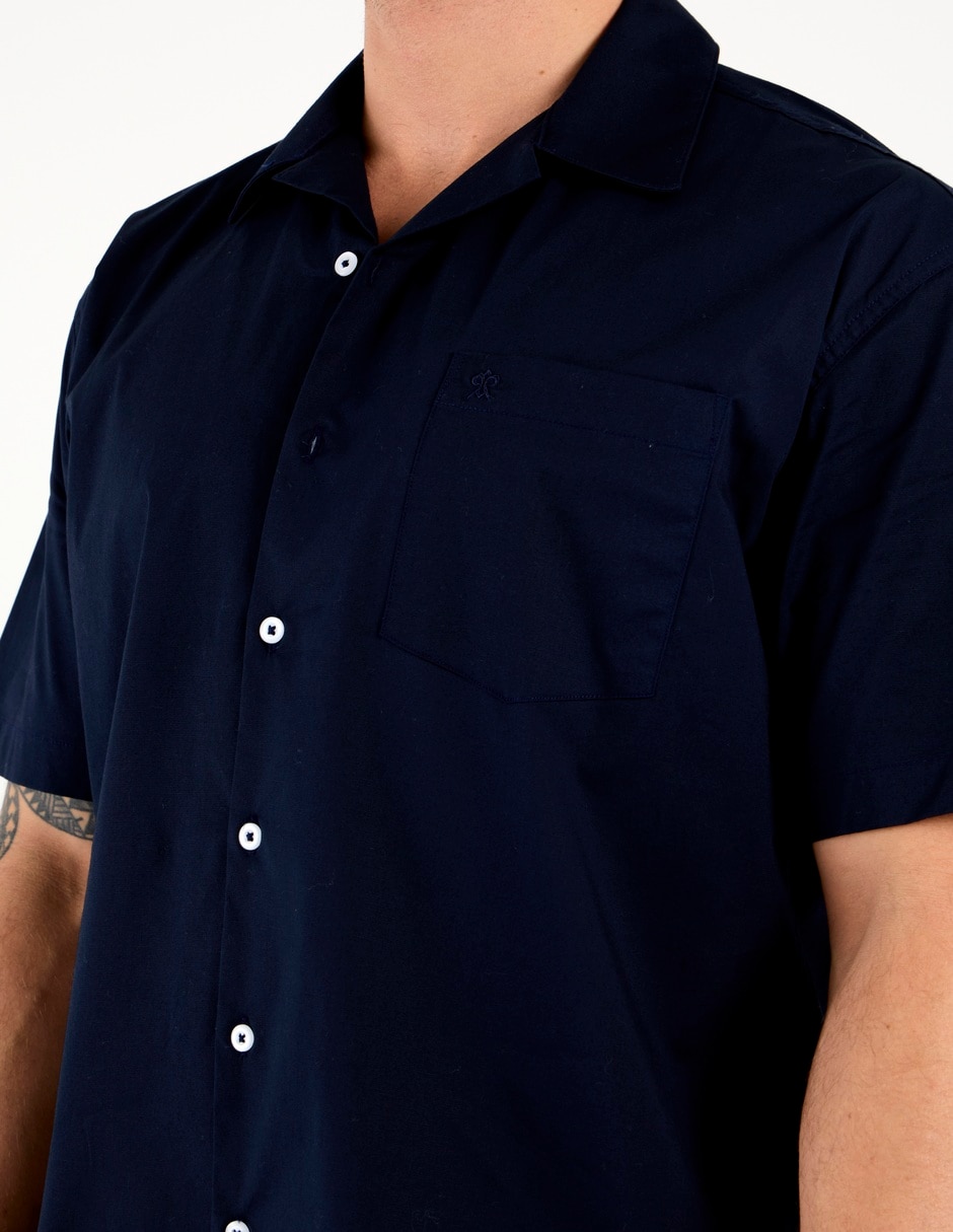 Camisa casual de algodón manga corta para hombre 4