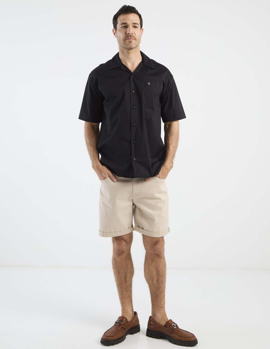 Camisa casual de algodón manga corta para hombre 3