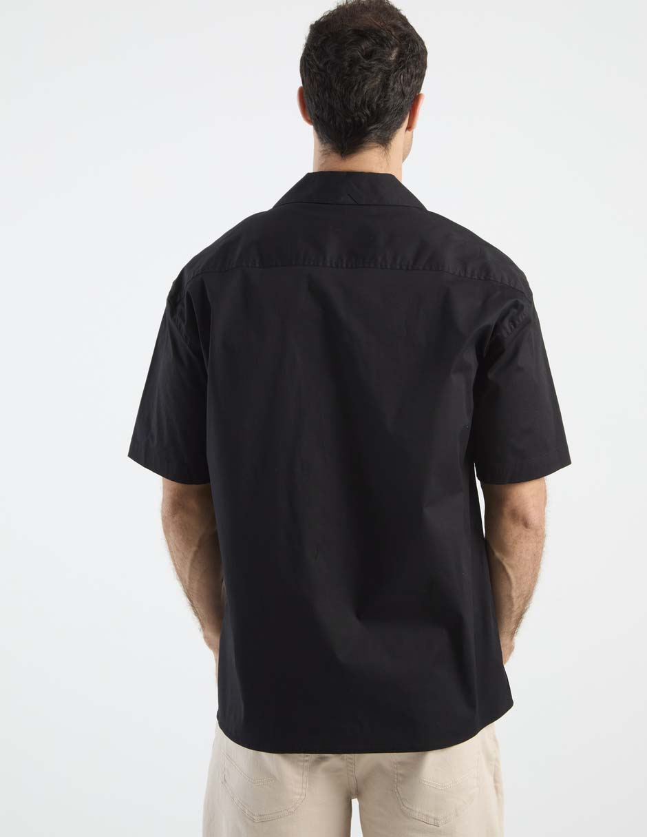 Camisa casual de algodón manga corta para hombre 6