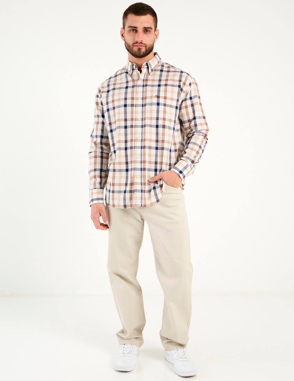 Camisa casual manga larga para hombre 3