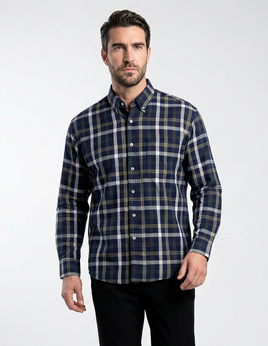 Camisa casual manga larga para hombre Camisa casual manga larga para hombre