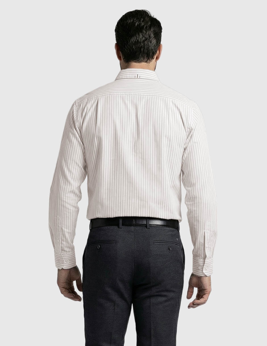 Camisa casual de algodón manga larga para hombre 2