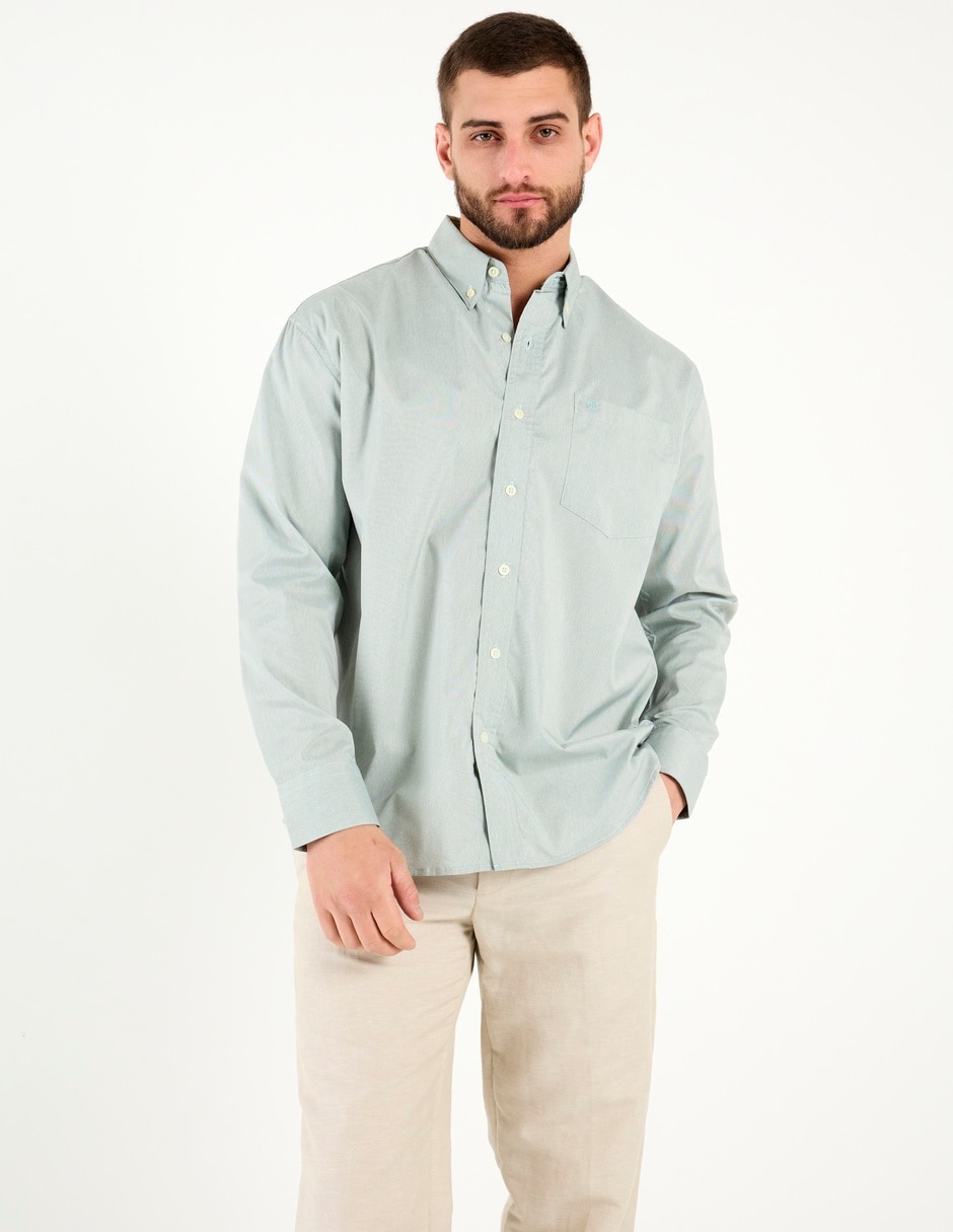 Camisa casual manga larga para hombre 2