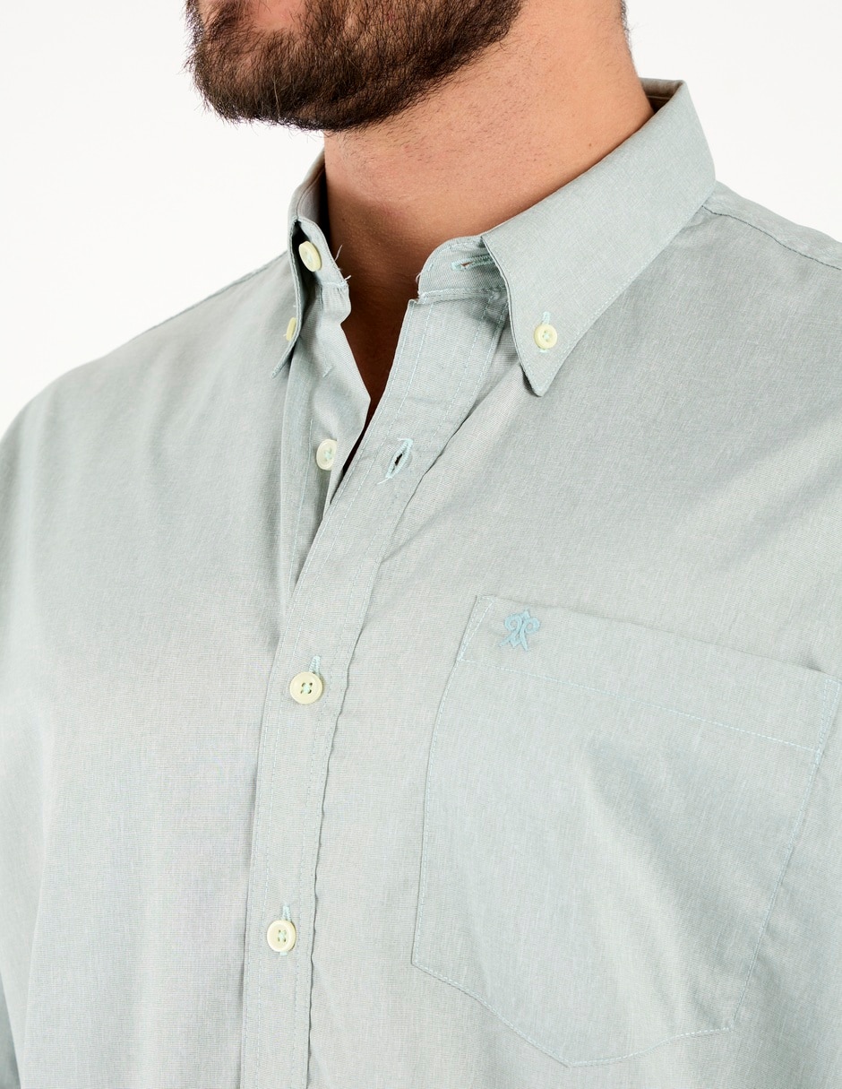 Camisa casual manga larga para hombre 4