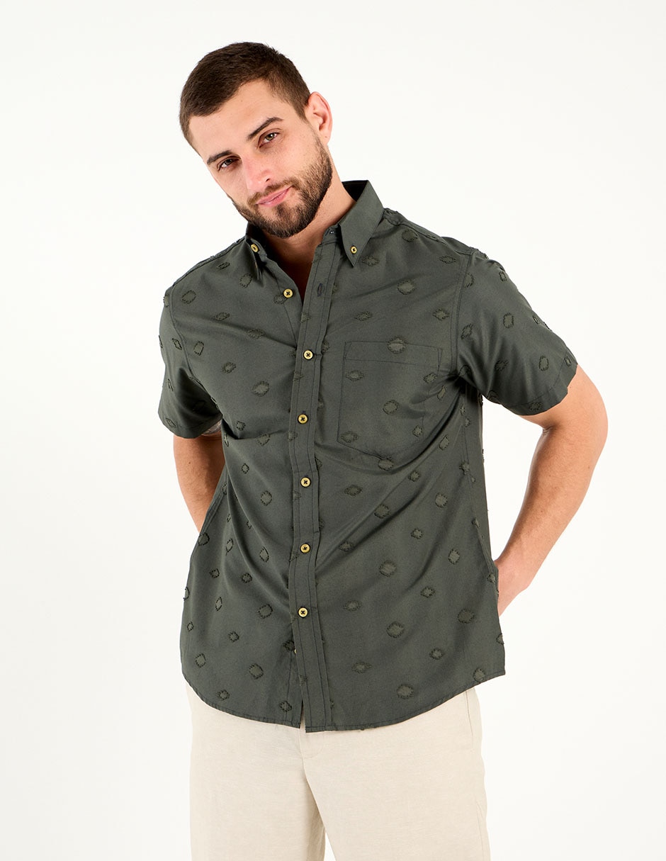 Camisa casual manga corta para hombre 2