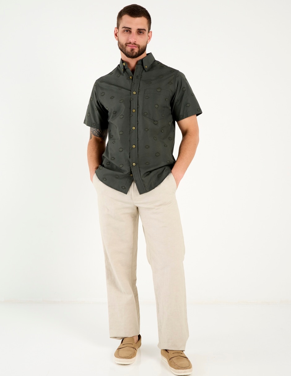 Camisa casual manga corta para hombre 3