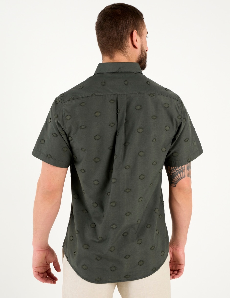 Camisa casual manga corta para hombre 6
