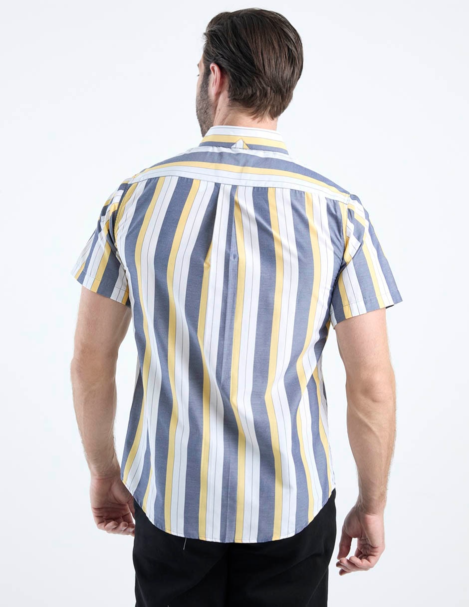 Camisa casual manga corta para hombre 6