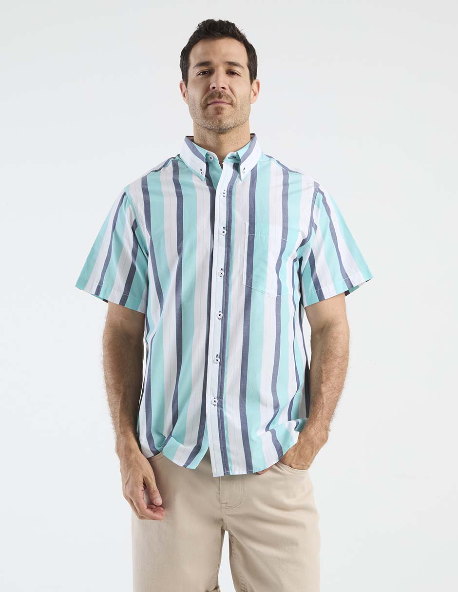 Camisa casual manga corta para hombre 2