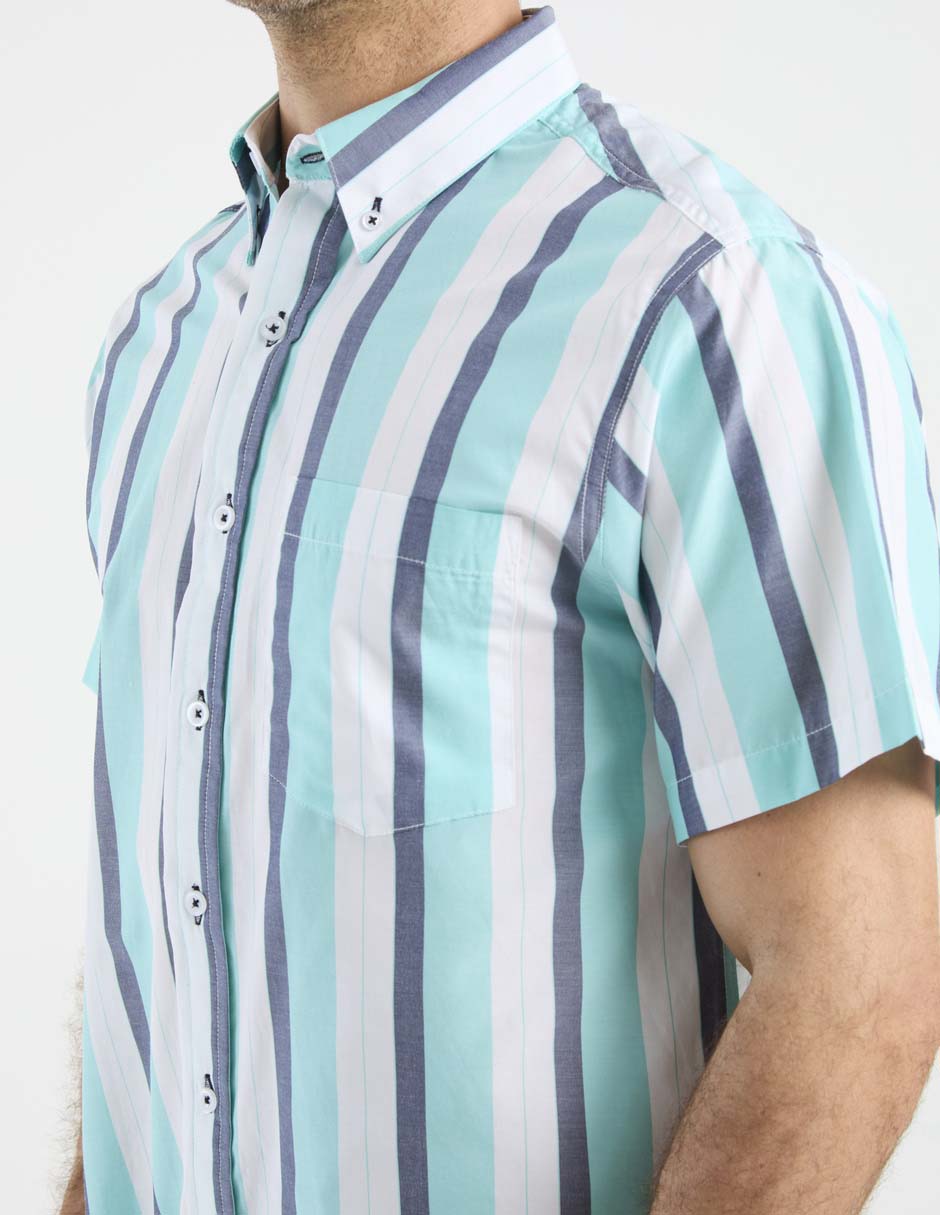Camisa casual manga corta para hombre 5