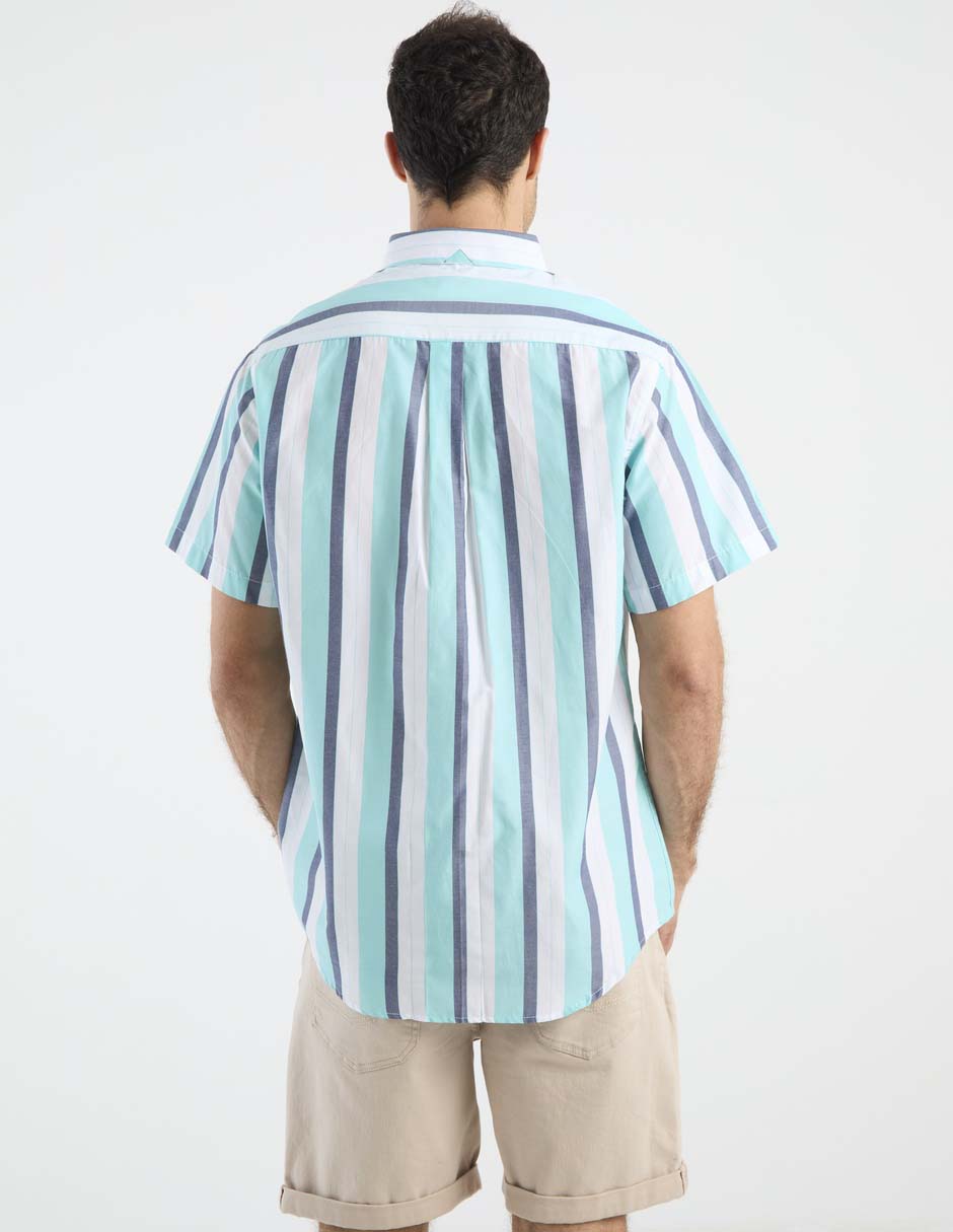 Camisa casual manga corta para hombre 6