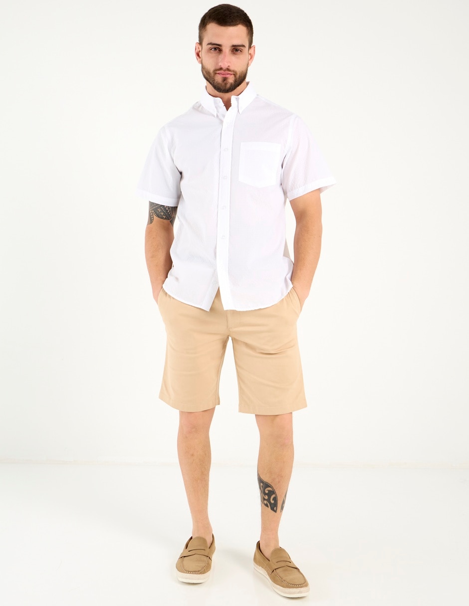 Camisa casual de algodón manga corta para hombre 3
