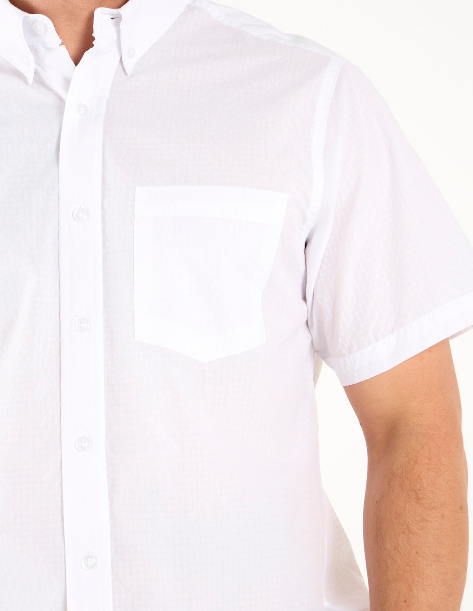 Camisa casual de algodón manga corta para hombre 5