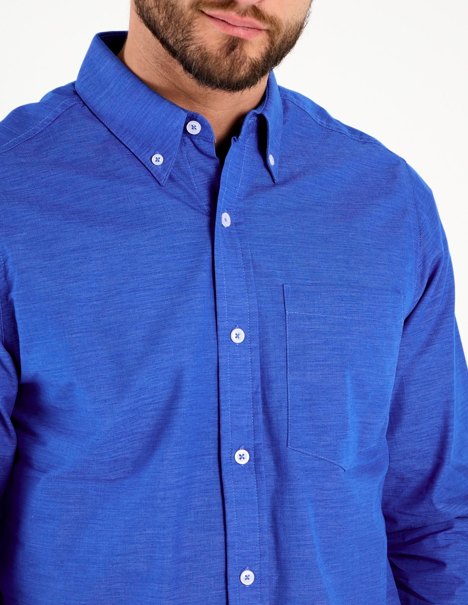 Camisa casual manga larga para hombre 9