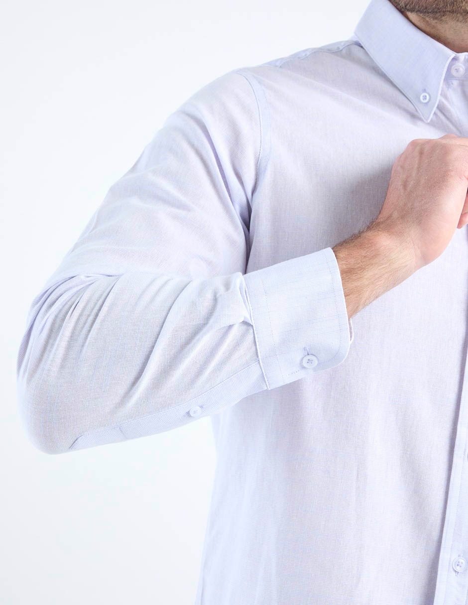 Camisa casual de algodón manga larga para hombre 10