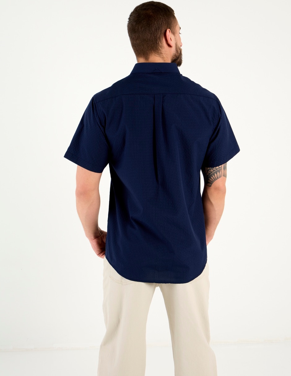 Camisa casual manga corta para hombre 6