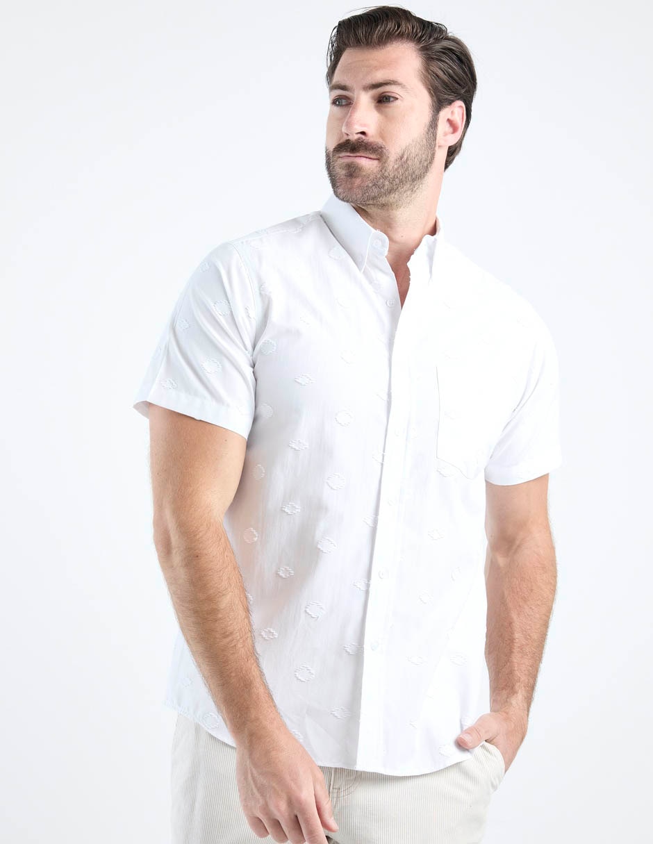 Camisa casual de algodón manga corta para hombre 2