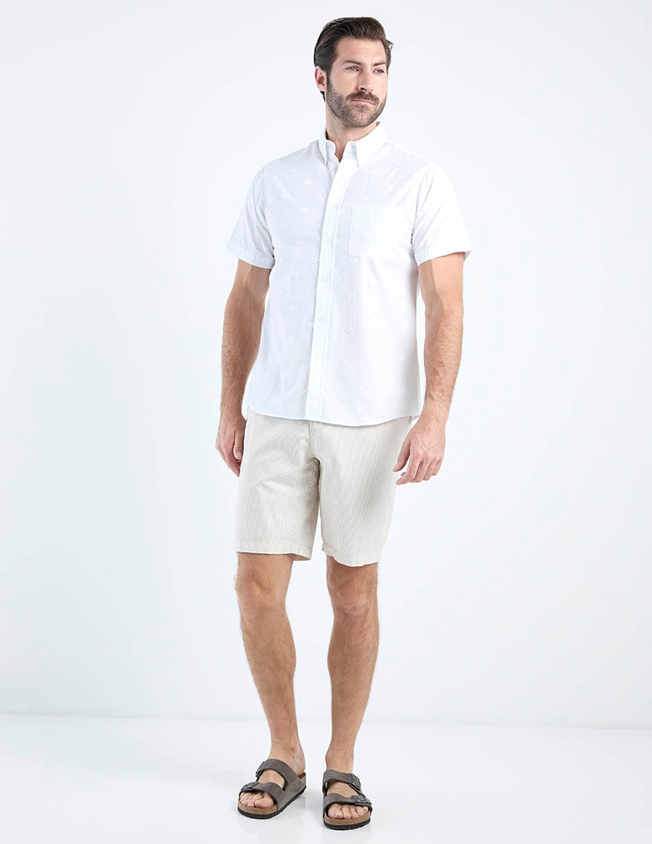 Camisa casual de algodón manga corta para hombre 3