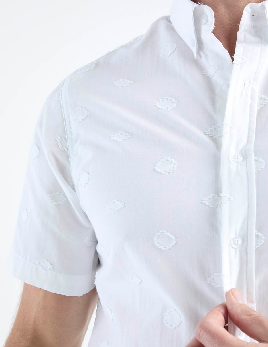 Camisa casual de algodón manga corta para hombre 5