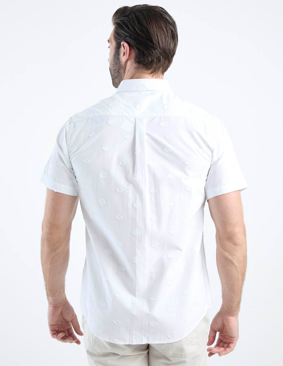 Camisa casual de algodón manga corta para hombre 6