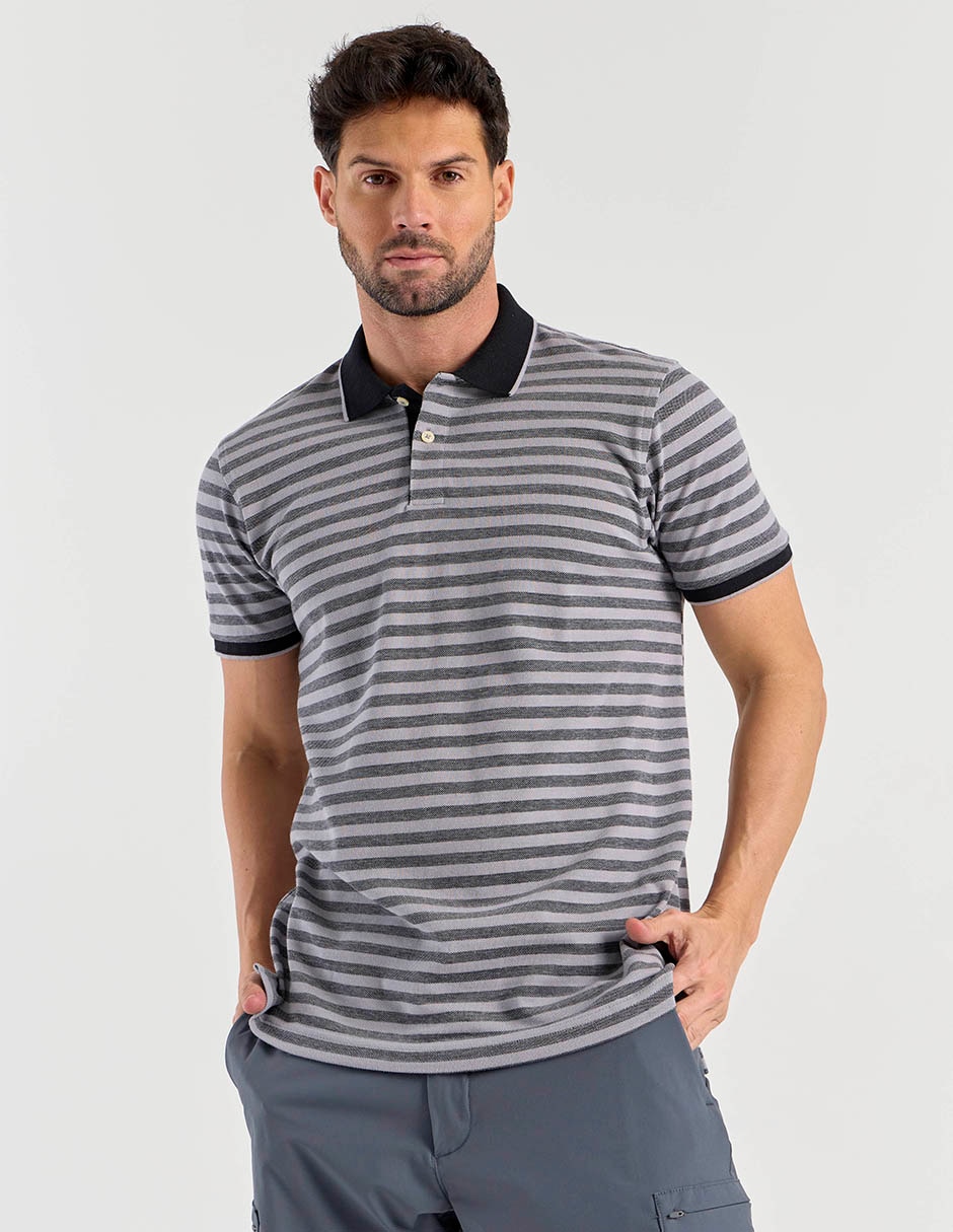 PLAYERA POLO R STREET REGFEB, CH, GRIS