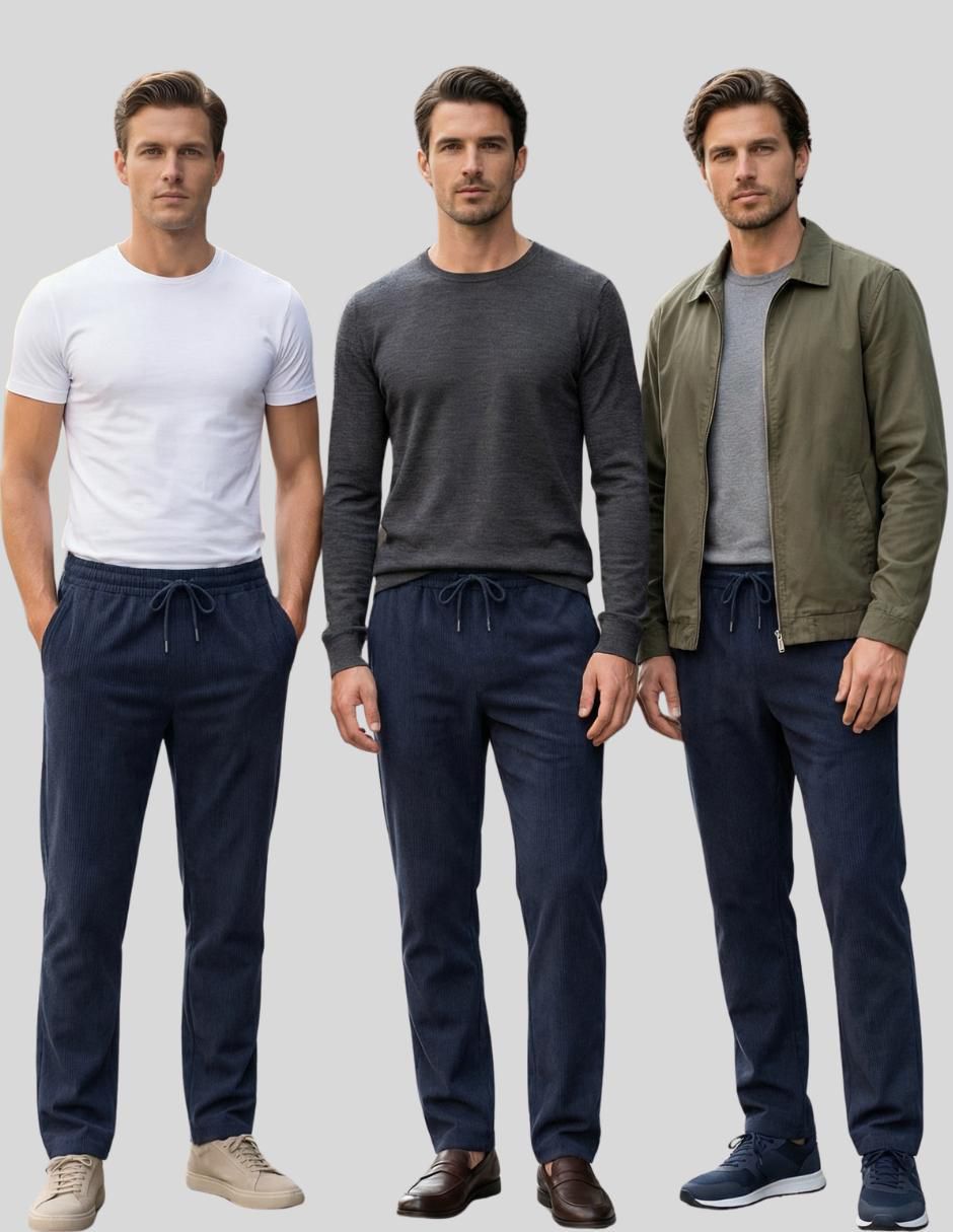 Pantalón casual recto para hombre 7