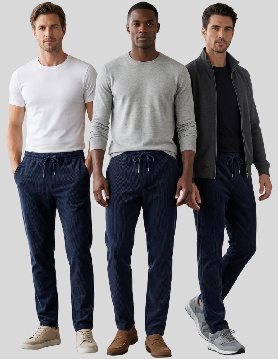 Pantalón casual recto para hombre 8