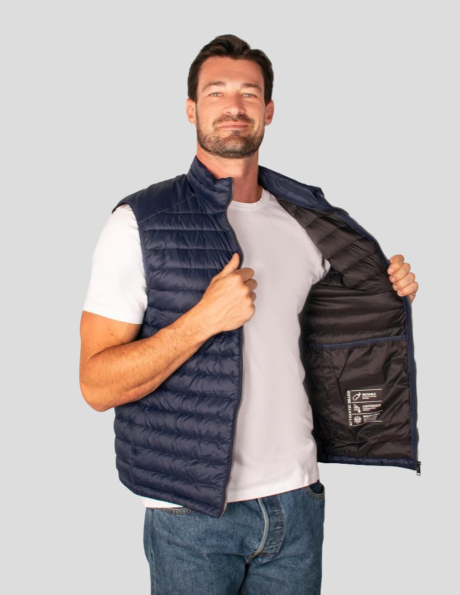 "chaleco" greenlander no poliéster capitonado "para hombre"