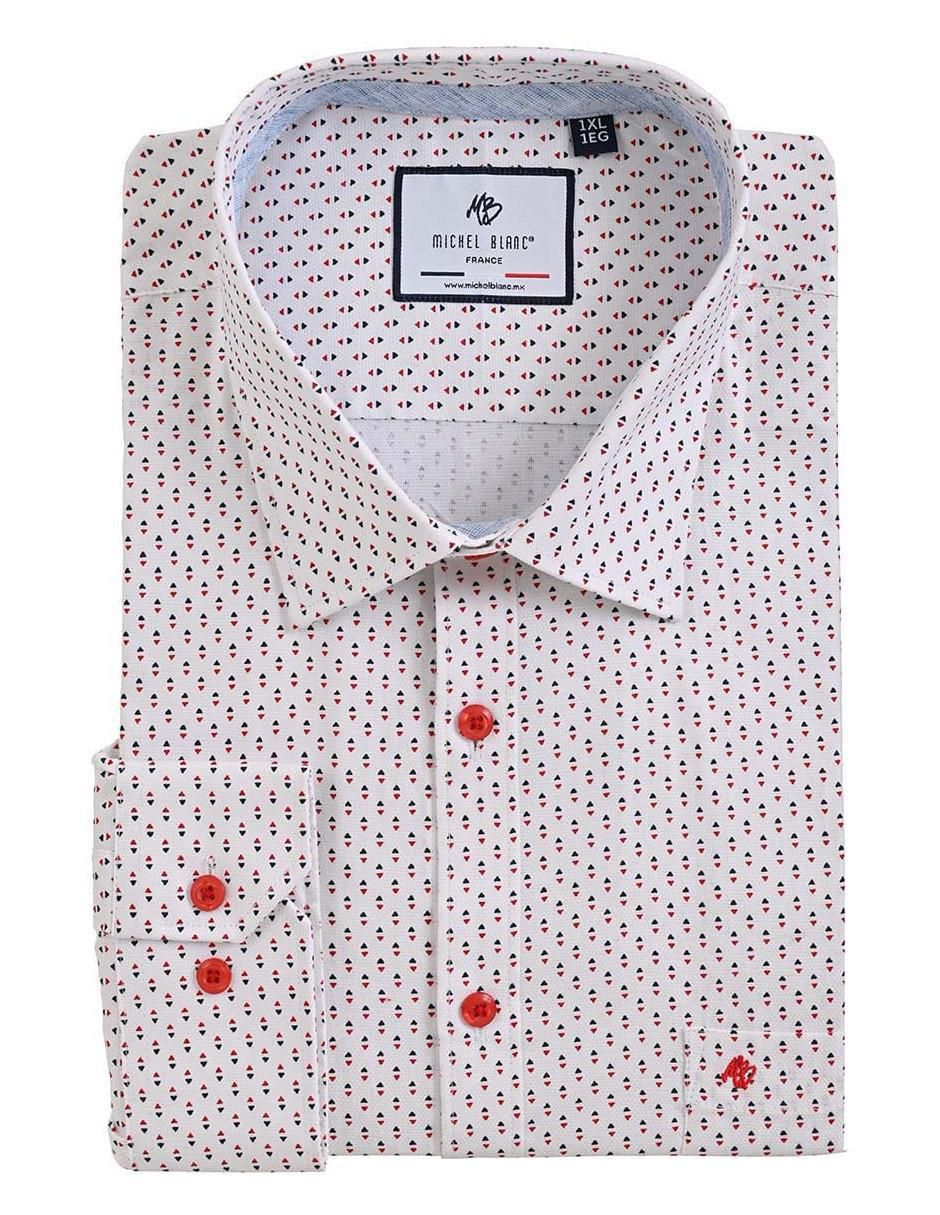 Camisa de vestir de algodón manga larga para hombre