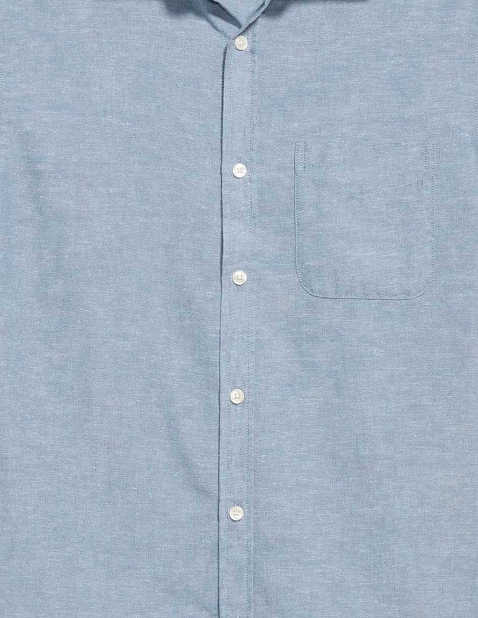 Camisa casual de algodón manga corta para hombre 4