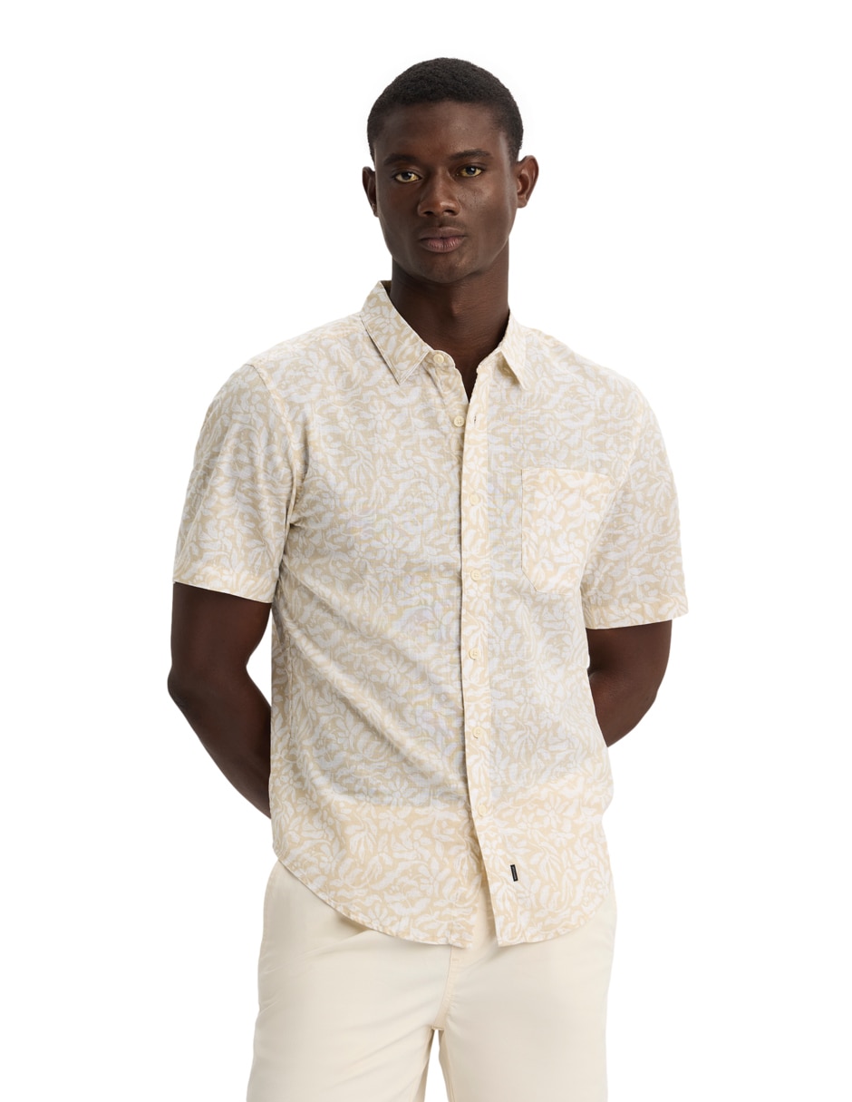 Camisa casual de algodón manga corta para hombre 3