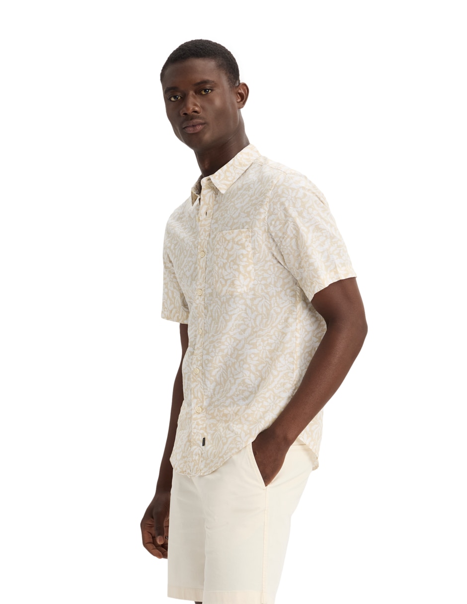Camisa casual de algodón manga corta para hombre 4