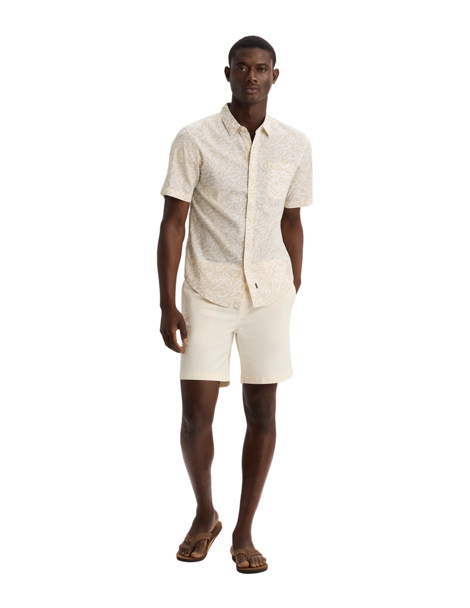 Camisa casual de algodón manga corta para hombre 5