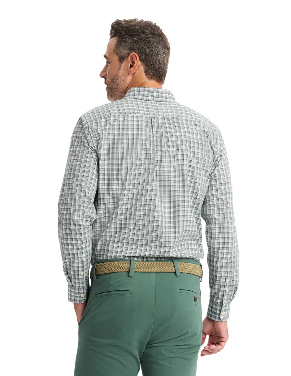 Camisa casual de algodón manga larga para hombre 2