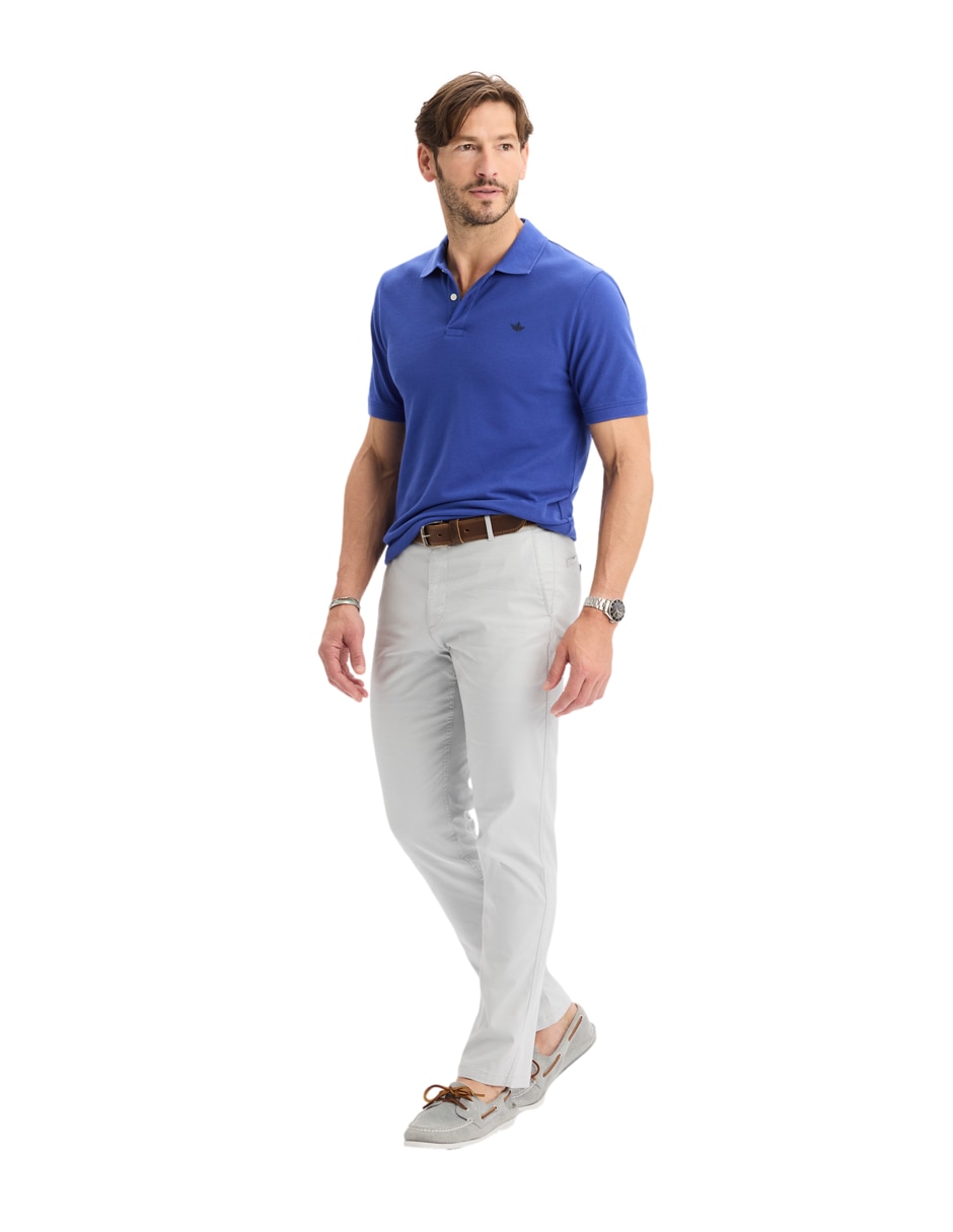 Pantalón casual chino slim de algodón para hombre 7
